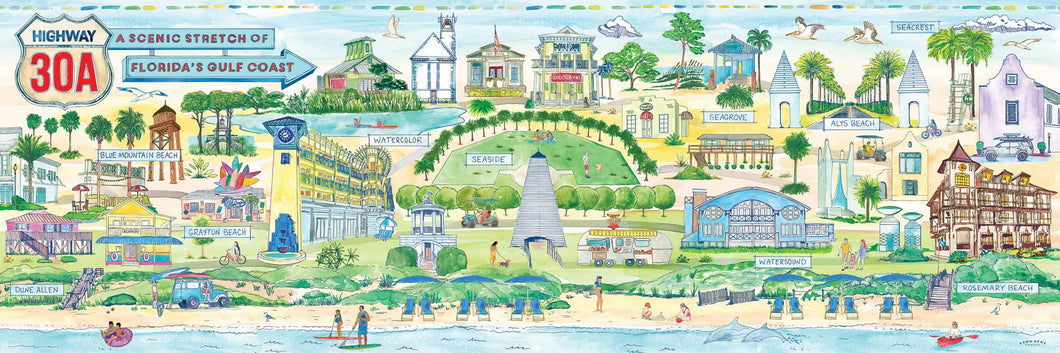 Highway 30A True South Puzzle